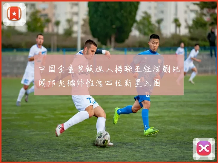 中国金童奖候选人揭晓王钰栋蒯纪闻邝兆镭帅惟浩四位新星入围